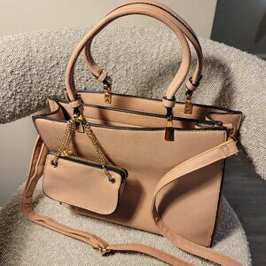 Purse Light Pink Crossbody NWOT 2 Inside Compartments